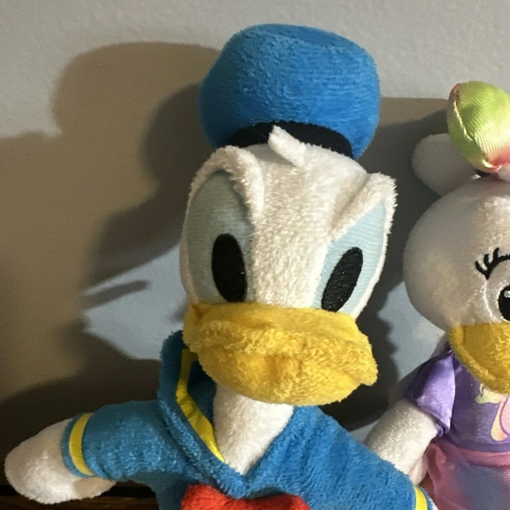 Daisy Duck and‎ Donald Duck plush set Disney 10 inch Stuffed Animals